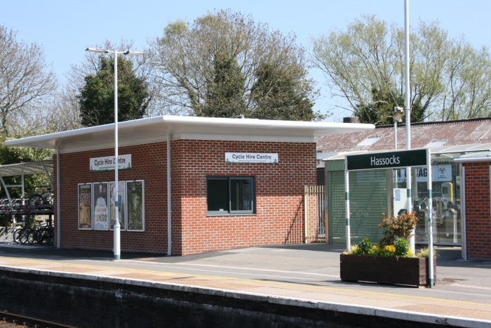 Hire building from north platform